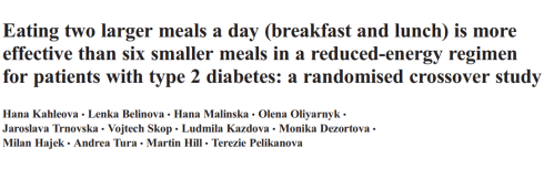 Weight loss: faster and healthier with 2 meals a day