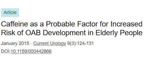 Overactive bladder? Maybe you're getting too much caffeine