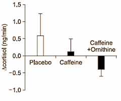 Ornithine strengthens mental effects of caffeine