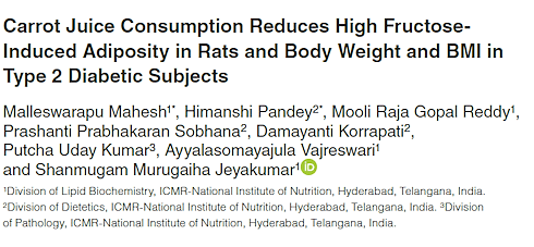 50 milliliters of carrot juice goes in, one kilo of body fat goes out