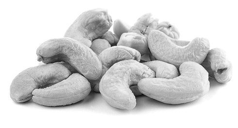 A handful of cashew nuts contains about 20 mg anacardic acid, a substance that has an anti-oestrogenic effect, molecular biologists at the University of Louisville discovered. They also discovered that the anacardic acid killed hormone sensitive breast cancer cells in their test tubes.