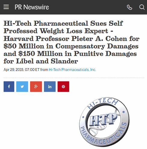 These supplements contain methylsynephrine