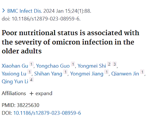 Adequate nutritional status protects people over 65 against Covid-19