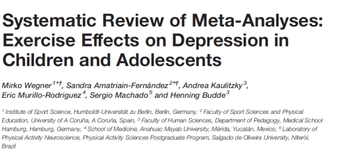 Fitness helps children & adolescents beat depression