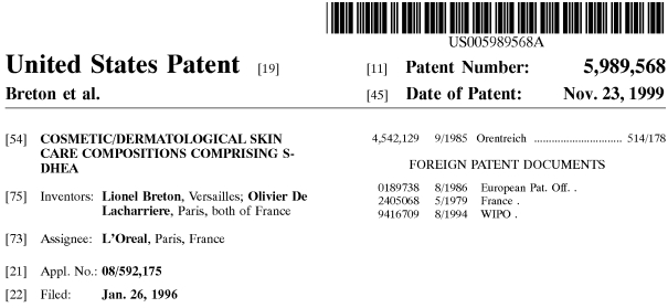DHEA cream stops skin from aging