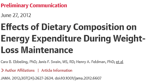 Low-carb diet makes it easier to maintain weight loss