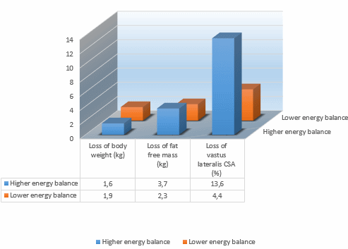 Calorie overdose speeds up muscle breakdown during physical inactivity