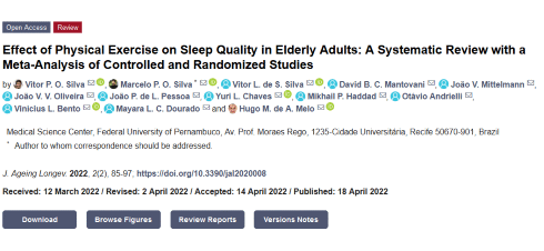 It doesn't really matter if you do yoga, tai-chi, walking, cardio or strength training, if you start exercising you will sleep better. Brazilian researchers aggregated the results of 12 clinical trials in a meta-study.