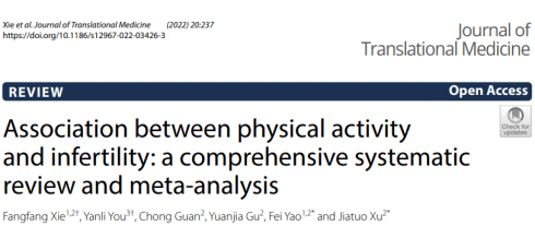 More physical activity, more fertility