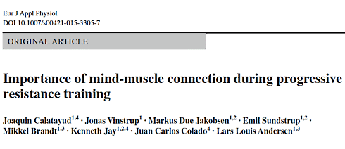 Focus on a muscle group during strength training | This is the effect