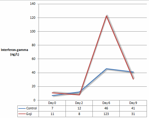 Influenza virus less harmful with goji supplement