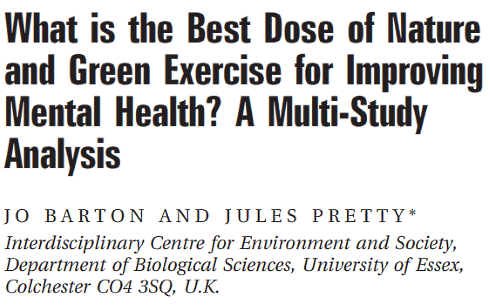 It's healthier to run in the fields than on the treadmill