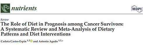 Meta-study | Healthier diet after cancer increases chances of survival