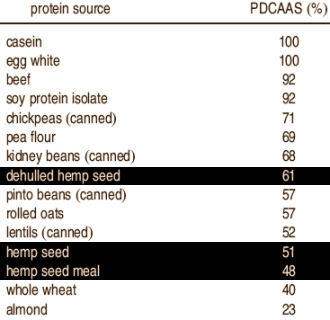 Hemp protein is every bit as good as protein in beans