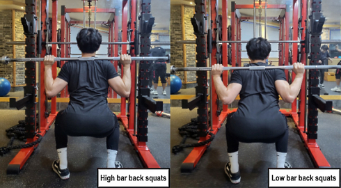 Changing the position of the bar turns the back squat into another exercise