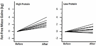 Women with Physique aspirations benefit from a high protein diet