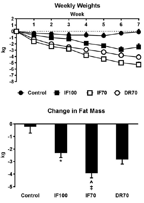 Caloric restriction + intermittent fasting = superior weight loss results