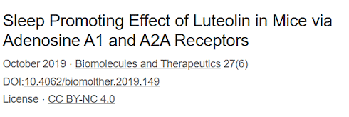 Tiny amount of luteolin deepens deep sleep | Animal study