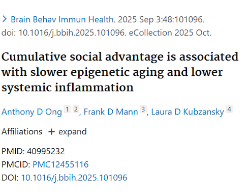 Strong social connections slow down aging
