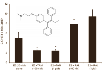 Why raloxifene is safer than tamoxifen