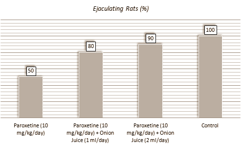 If Iranian animal studies are anything to go by, fresh onion juice increases testosterone concentrations in the blood. Jordanian researchers have confirmed their Iranian colleagues' findings � and have gone a step further. They discovered that onion juice also has pro-sexual effects. In rats that is.