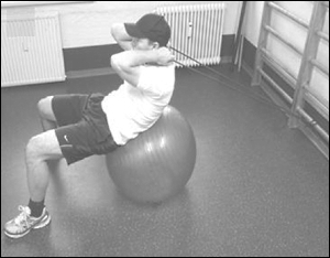 Swiss-ball crunches better than machine crunches