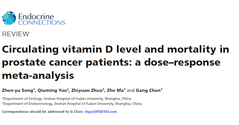 Prostate cancer | High vitamin D levels improve prognosis