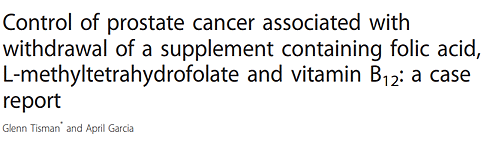 Withholding vitamin supplement helps to control prostate cancer