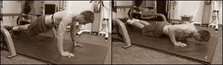 If you train at home and have a little money to spare, along with a safe spot on your ceiling to attach it, you might consider buying a suspension trainer. According to the study done by American sports scientist Ronald Snarr, who works at Arizona State University, doing push-ups with these flexible straps gives your muscles a stronger growth stimulus than doing them the regular way.