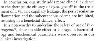 The venous system, varices & Pycnogenol