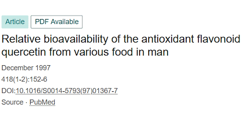 Onions are a better source of quercetin than apples and rutin