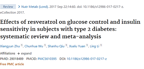 Resveratrol helps type 2 diabetics lower glucose levels
