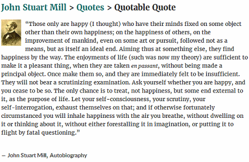 Chasing after happiness will only make you less happy