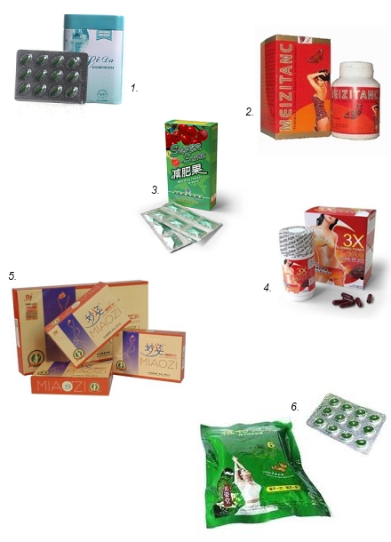 Asian slimming supplements often packed with sibutramine