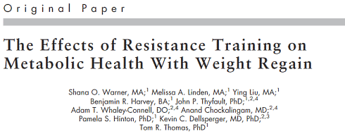 Strength training helps slimmed down fatties to stay slim