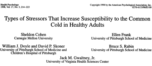 Do you want to prevent virus infection? Reduce long-term stress