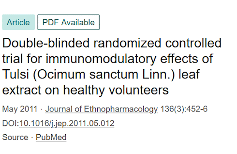 Starting your day with tulsi prepares your immune system for virus attack