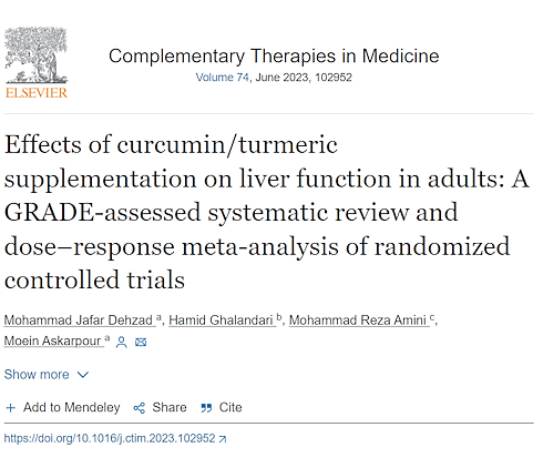 Increase in liver enzyme values? Maybe curcumin will help