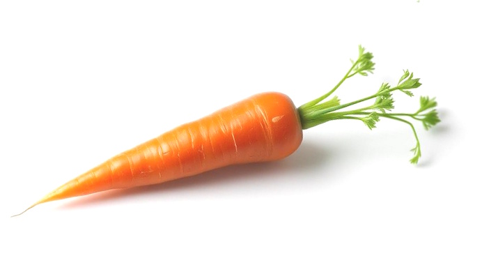 50 milliliters of carrot juice goes in, one kilo of body fat goes out