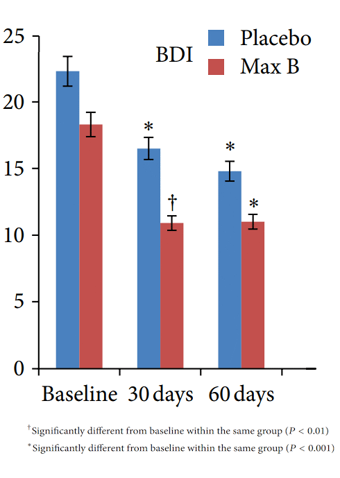 In cases of moderate depression, supplementation with a fairly high dose of B vitamins accelerates the recovery process. This is suggested by a somewhat older American human study published in ISRN Psychiatry.