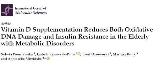 Vitamin D supplement protects diabetic DNA from free radicals