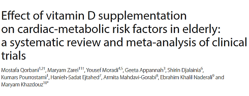 A vitamin D supplement to lower your triglycerides | Does that make sense?